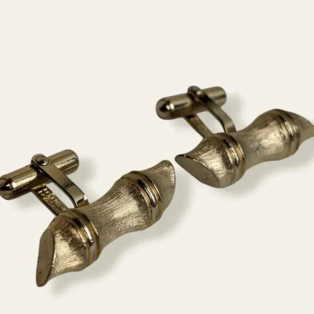 Vintage Destino Bamboo Cufflinks